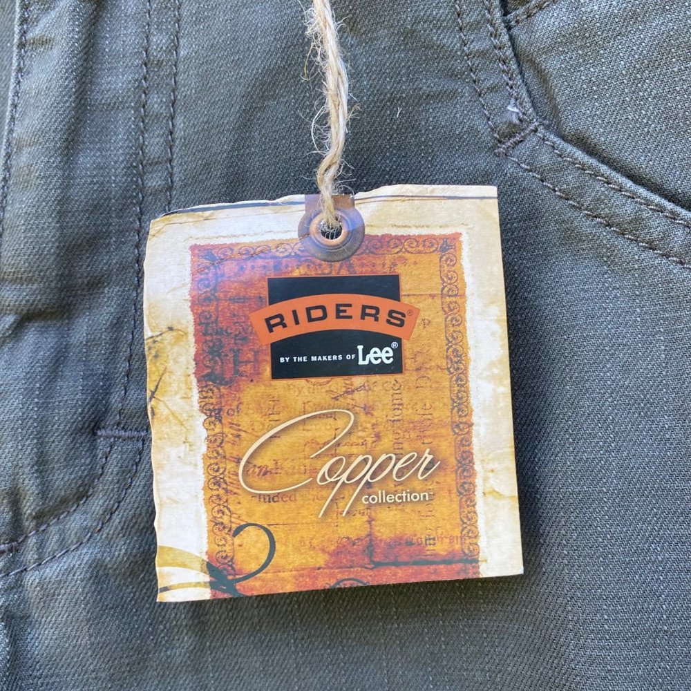 New RIDERS Copper Tie Leg Cotton Capri Pants - Picture 3 of 10